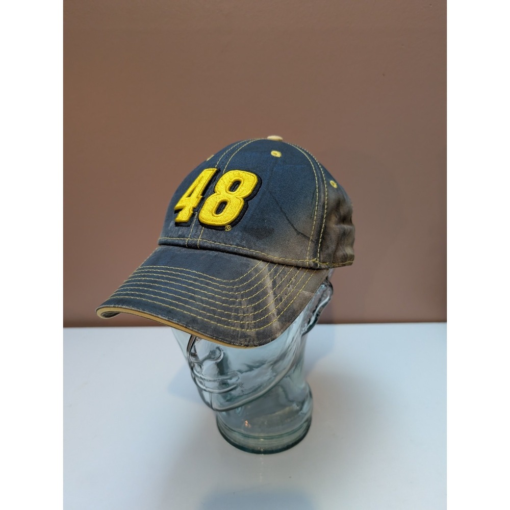 Chase Authentics Jimmy Johnson Number 48 Navy AP Camo Adjustable Strap Hat